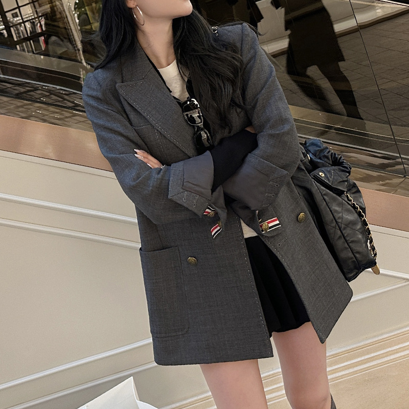 Nanyou European Goods' new autumn and winter collection is a top-notch premium European fine-spun wool casual suit jacket with long sleeves for women Specification image
