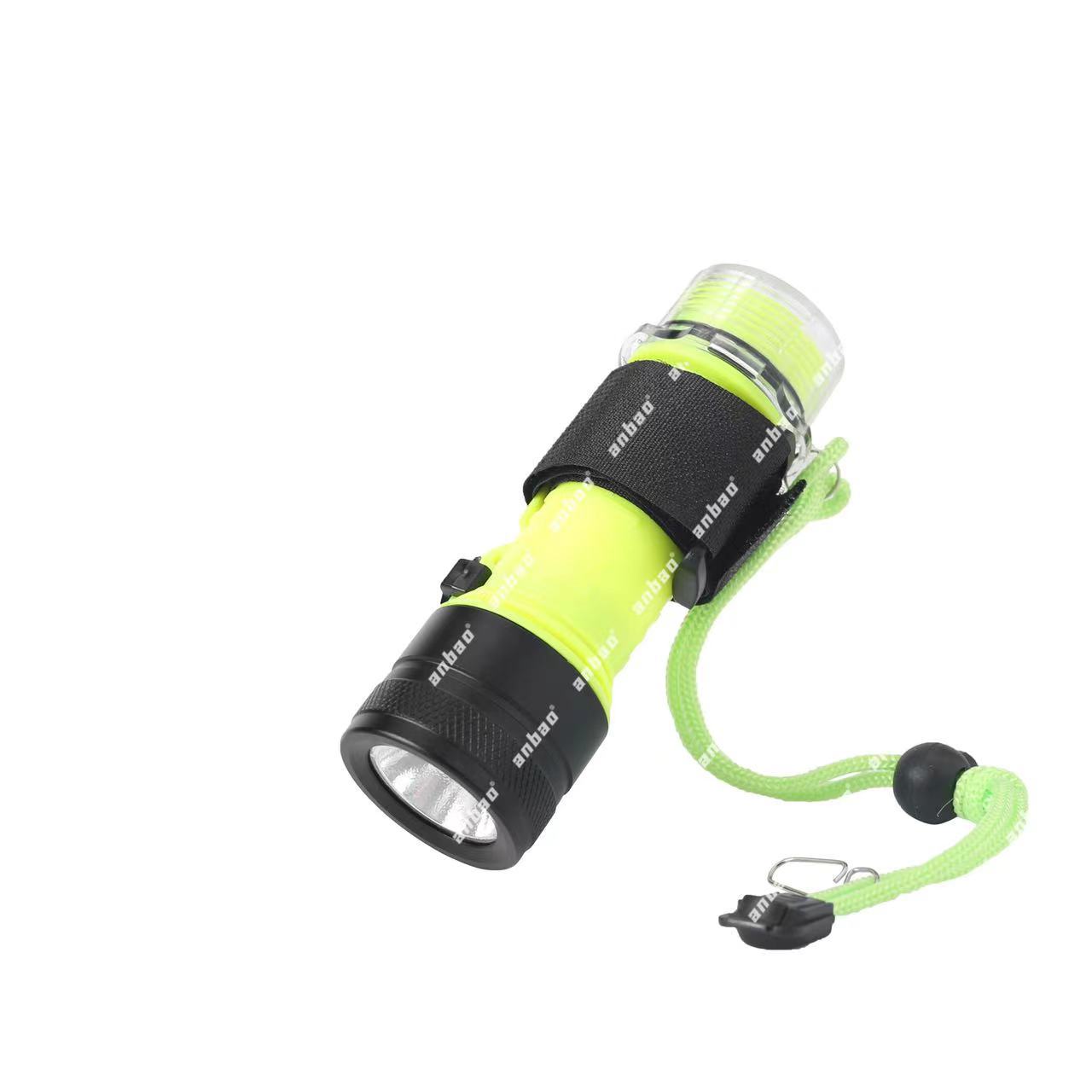 High-brightness flashlight for diving, waterproof and high-intensity long-range illumination, diving flashlight details Picture