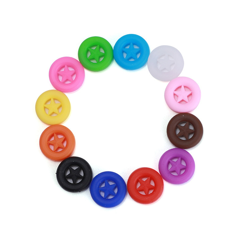 Five-pointed star glasses silicone anti-slip ring, candy-colored ear tips, ear hooks, ear pads, silicone glasses anti-slip tips, glasses accessories Application Scenario