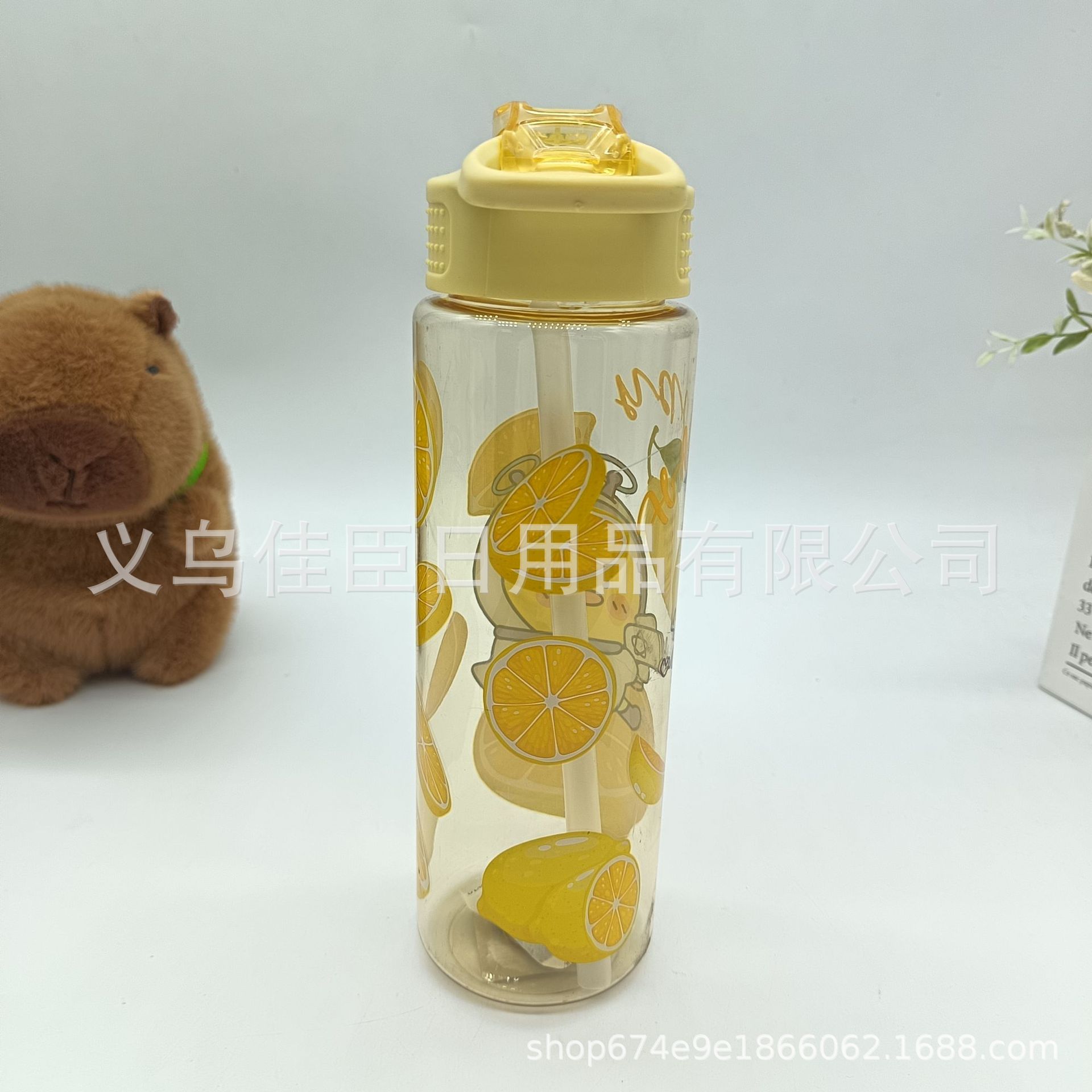 Amazon Summer transparent space Cup, fruit and animal cute pattern portable water cup, student and children's sports water bottle Application Scenario