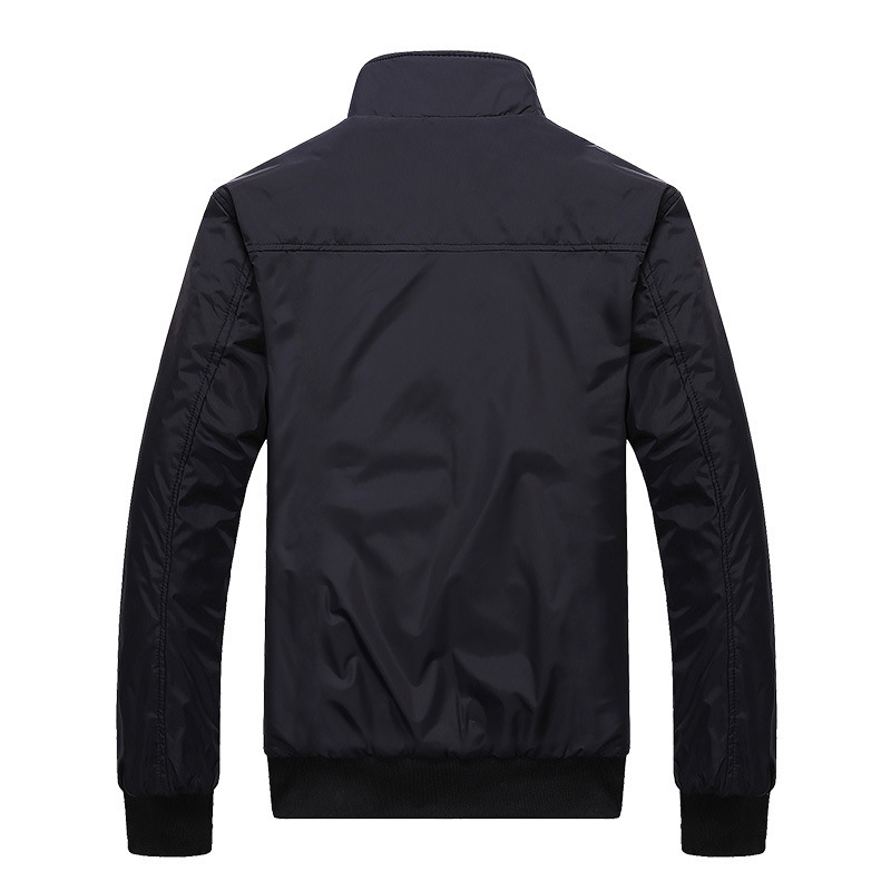 Autumn and winter outerwear 2022, casual workwear with logo printing, men's jackets for middle-aged and elderly people, stand-up collar baseball clothing Application Scenario