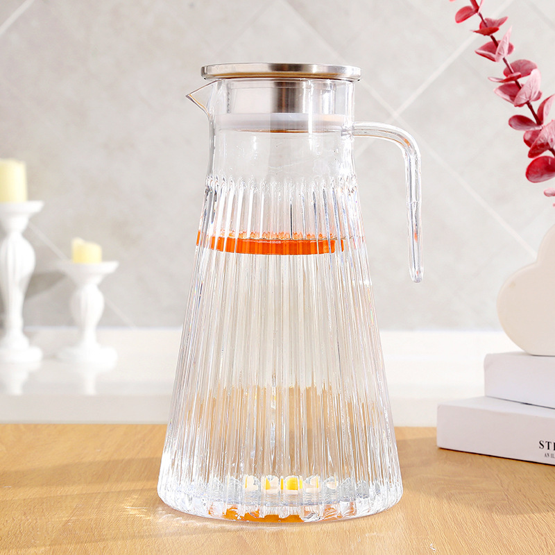 Steel Cover Pc Cool Kettle Factory Wholesale Nordic Wind Home Large Juice Pot Drink Pot Transparent Acrylic Tie Pot details Picture
