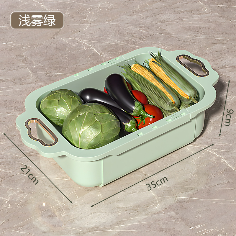 伸缩沥水篮产品图