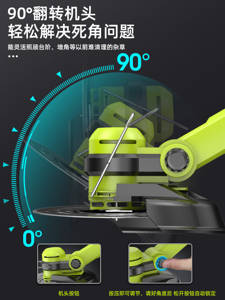 Electric Mower Small Household Lawn Mower Rechargeable Lawn Mower Agricultural Lithium Electric Multi-Functional Lawn Mower details Picture