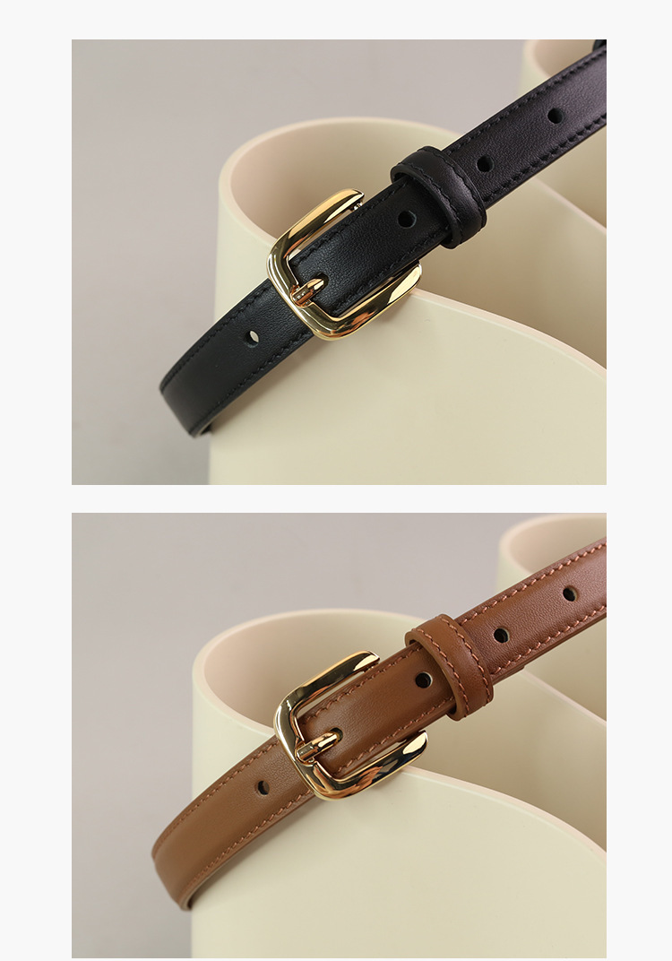 2024年新款头层牛皮女士皮带百搭ins风真皮装饰配裙子窄裤腰带女详情8