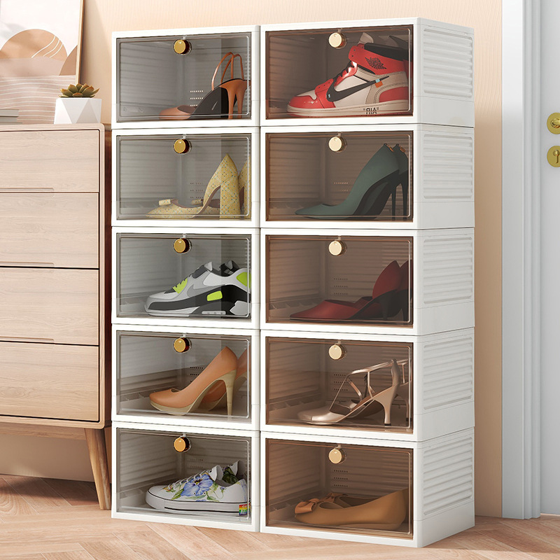 Folding Table Storage Free Combination Blind Box Display Cabinet Free Installation Of Dust-Proof Plastic Aj Transparent Shoebox Application Scenario