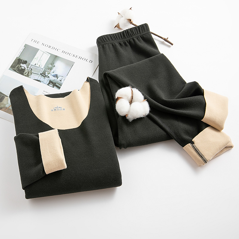 保暖套装实物图