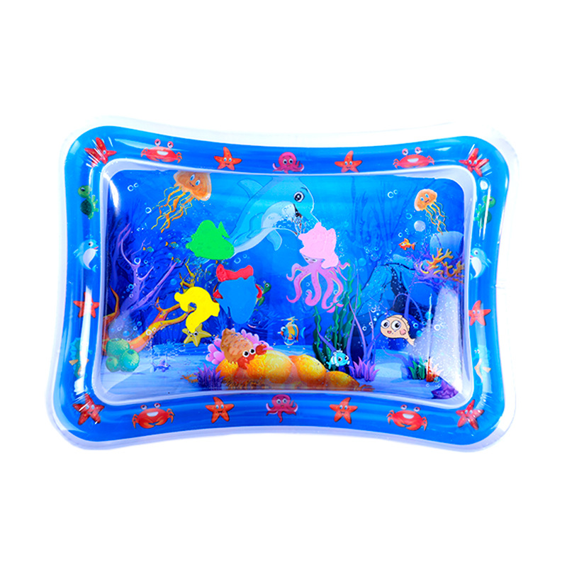 跨境大号儿童充气拍拍垫 婴儿拍水垫PVC海洋鱼玩具宝宝拍拍乐坐垫细节图