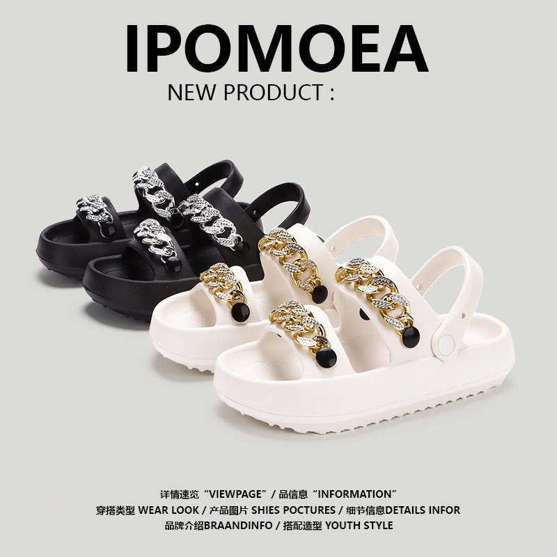 Platform Slippers Women's Summer New Shoes On Poo Feeling Eva Sandals Two Wear Soft Soles Outside To Wear Beach Sandals Wholesale