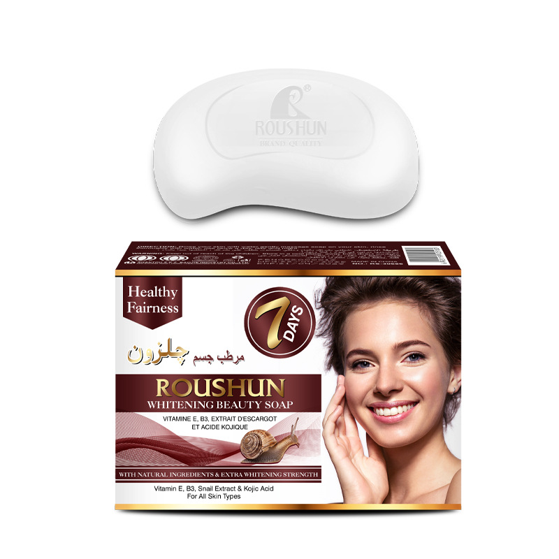 柔顺蜗牛香皂 ROUSHUN 7Days Whitening Snail Beauty Soap