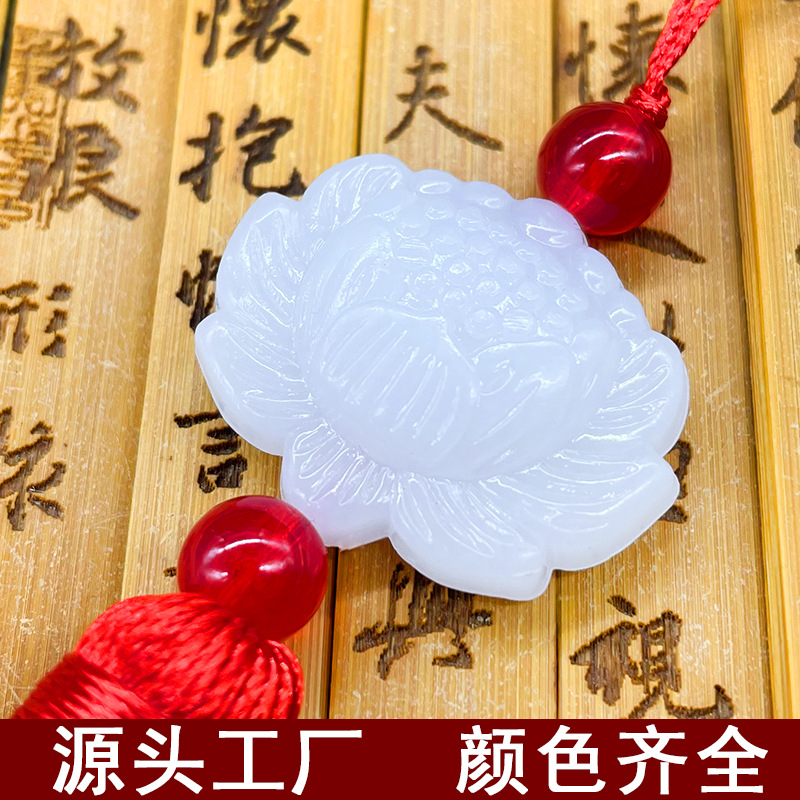 Chinese knot tassels, white jade lotus tassels, tassels, Mid-Autumn Festival lantern tassels, tassels, ancient costume cheongsam tassels Application Scenario