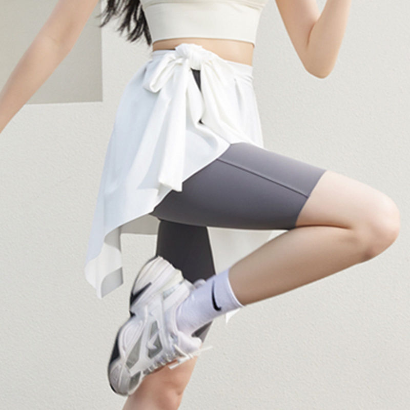 瑜伽打底裙一片式遮臀裙遮挡裙运动健身女屁帘防走光遮屁股半身裙细节图