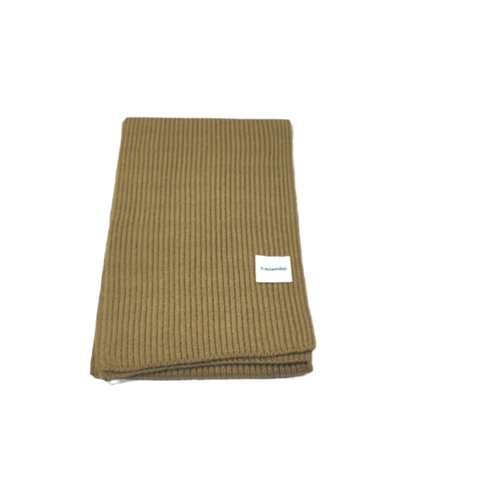 围巾女冬季高级感秋冬新款百搭纯色保暖针织围脖仿羊绒格子披肩男详情图5