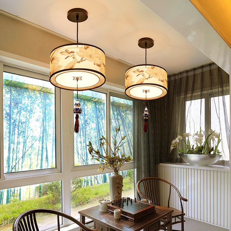 Chinese-style small pendant lamps for balconies, foyers, passageways, and ceiling lamps for living rooms, bedrooms, and dining rooms Specification image