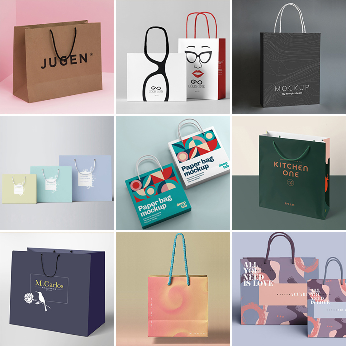 White card paper bags, handbag production, logo printing, clothing store shopping bags, high-end gift baking packaging bags details Picture
