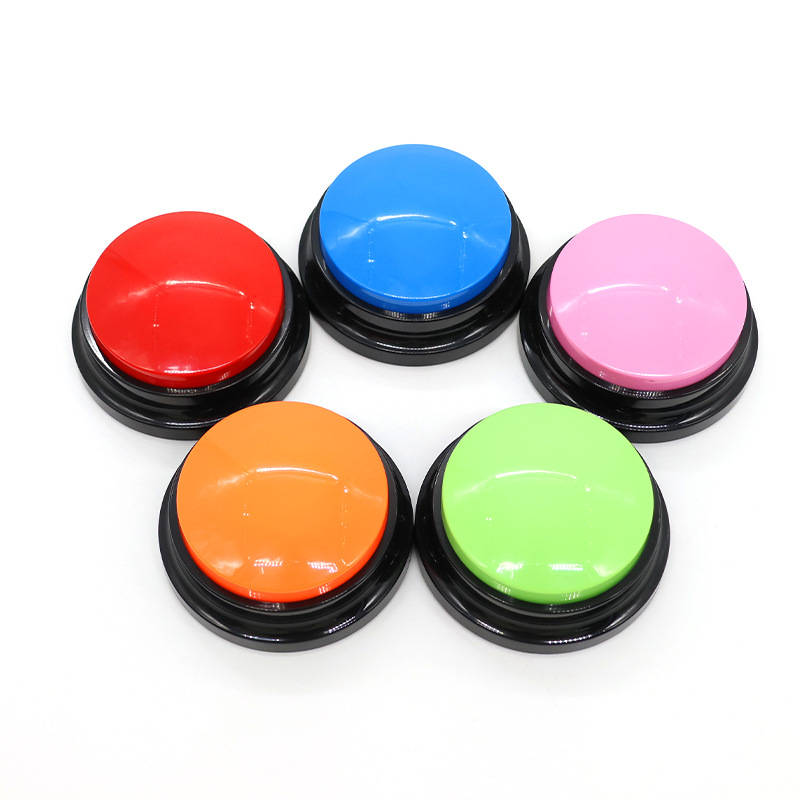 Dog speaking button, pet communication button, voice generator, cat bell, toy supplies, recording, training magic tool, batch Item Picture