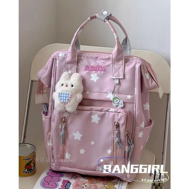 A Japanese-style inS-style schoolbag for a junior high school girl with a high level of appearance, a simple backpack for a trip, and a Korean-style hand-held backpack Specification image