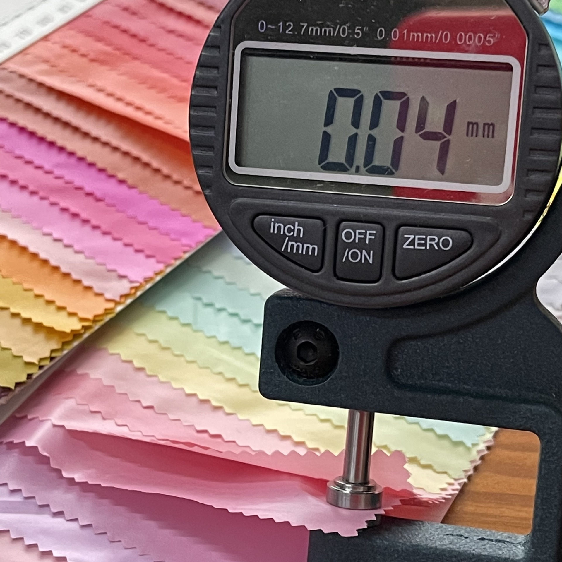 20D Nylon Cloth Bright Glue High Density Chemical Fiber Cloth Windbreaker Cloth Down Jacket Fabric Waterproof @ Bright Cloth Specification drawing