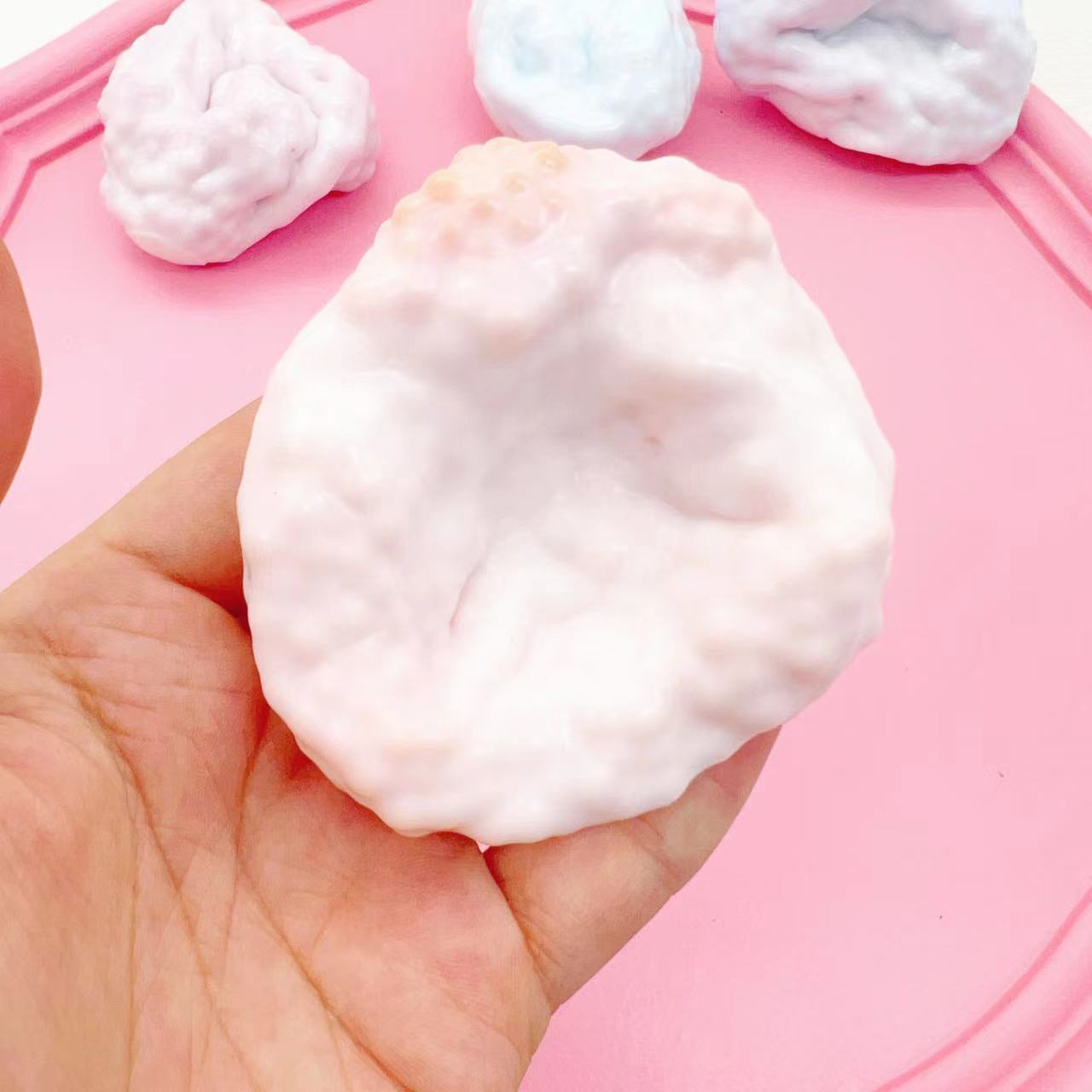 The ultra-thin, soft and sticky ice skin handmade balls are a popular stress-relieving gadget. They are also a milk skin ball toy Application Scenario