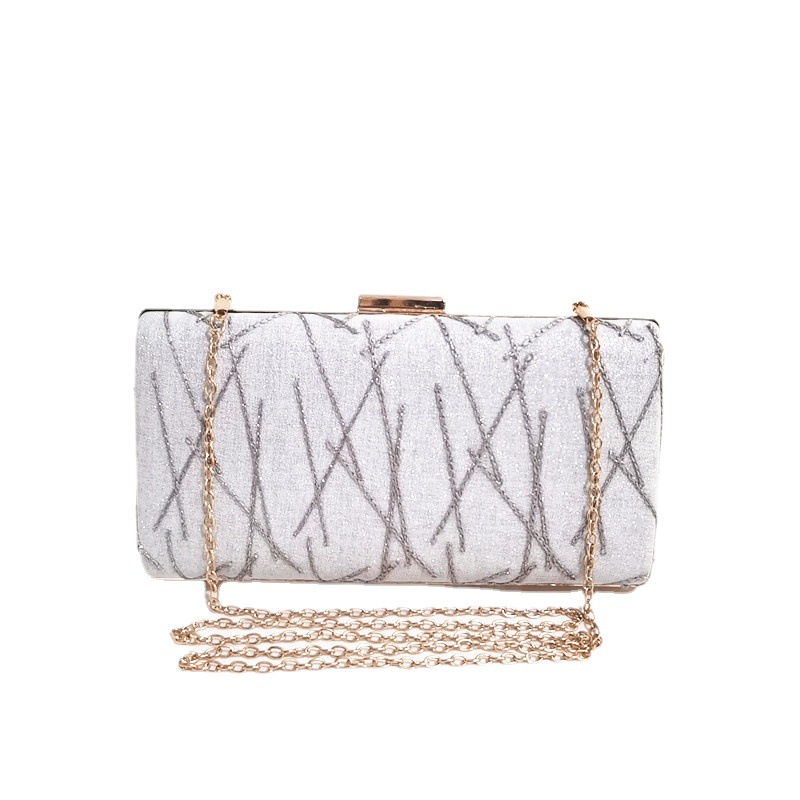 2022 Foreign Trade Micro Dinner Bag Ladies Simple Lines Solid Color Trend Single Shoulder Cheongsam Bride Handbag Wholesale Item Picture