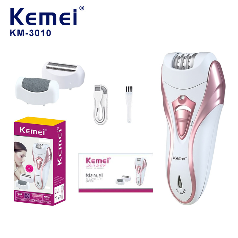 Kemei科美跨境女士拔毛器KM-3010新款电动剃毛器脱毛器拔毛器