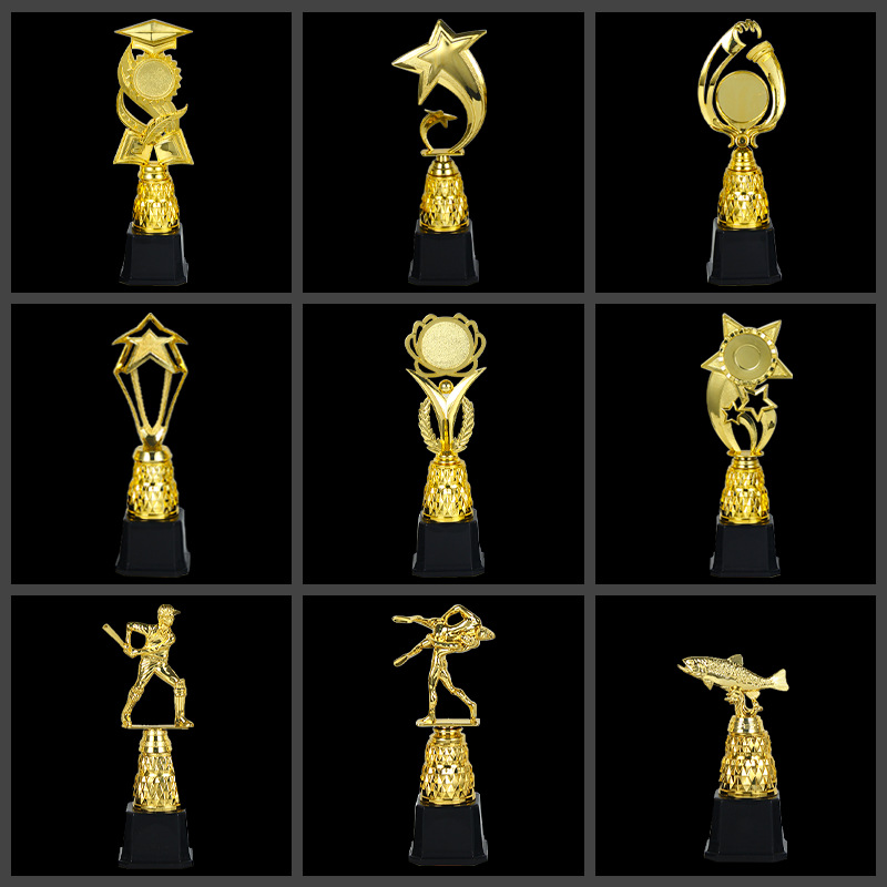 Wholesale of Jinzun's new plastic trophies, children's trophies, school student sports meeting awarding souvenirs, and creative decorative items details Picture