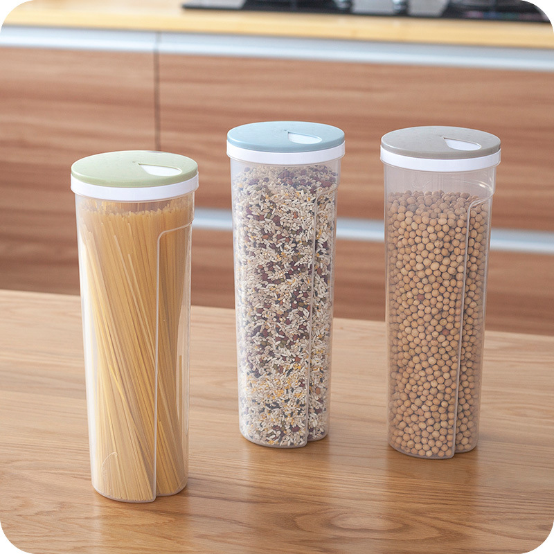 Quantitative noodle storage box, moisture-proof food sealed bucket, five-grain and miscellaneous grain jar, grain preservation box, food storage jar