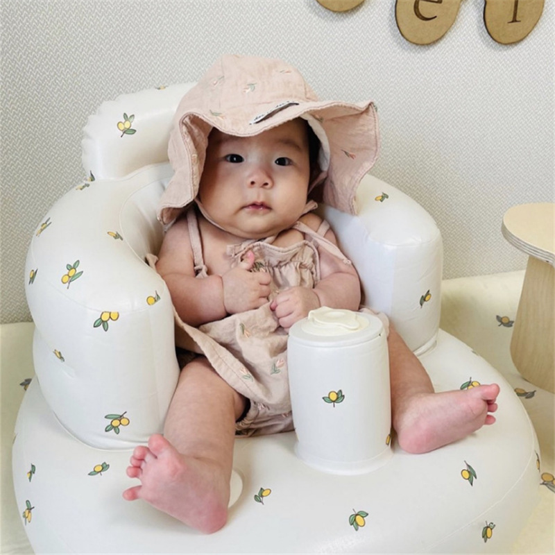 便携宝宝座椅婴儿洗澡浴凳防摔椅学座椅婴儿充气沙发可折叠详情图3