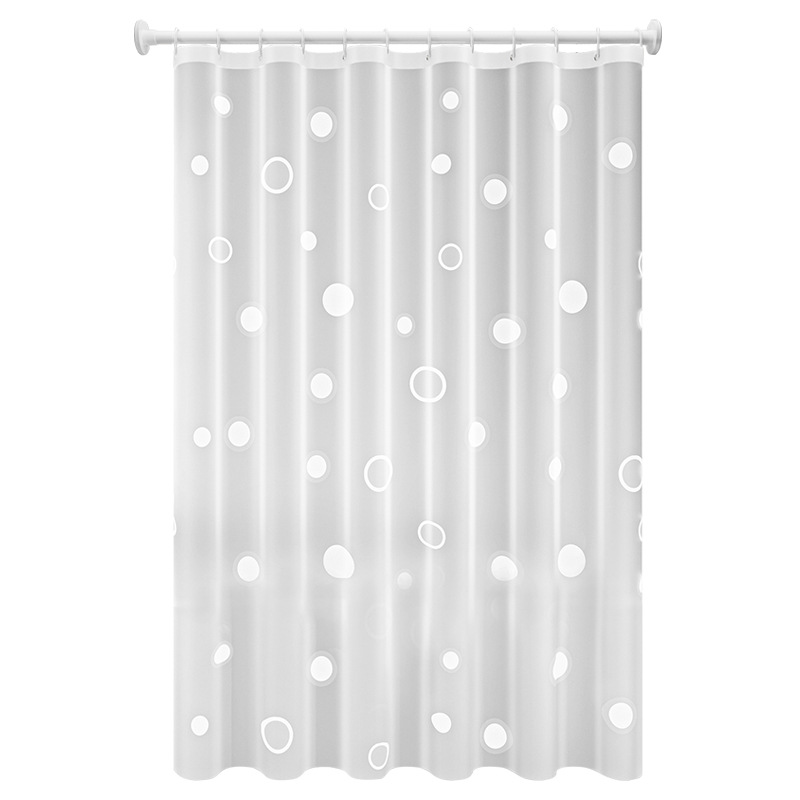 Spot Wholesale Bathroom Shower Curtain Water Cube Waterproof Shower Curtain Kitchen Curtain Curtain Balcony Partition Curtain Item Picture