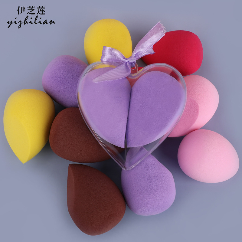 Michelin Heart-shaped Beauty Egg Set, Makeup egg, powder puff, Sponge Egg one-piece consignment, Super soft Makeup egg details Picture