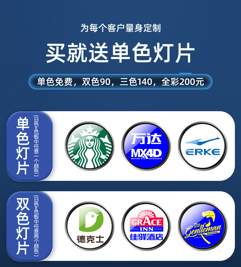 户外logo投影灯招牌门头地面店铺文字图案防水led射灯广告投影灯详情18