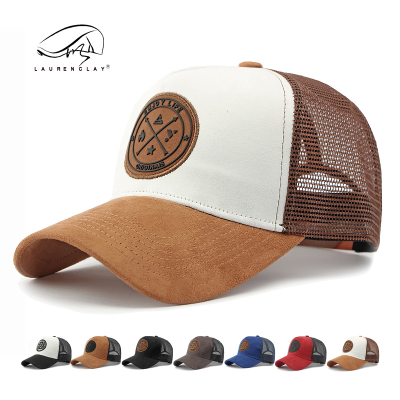 Korean hat men's cap outdoor sun shade sun hat casual mesh baseball cap hard top women