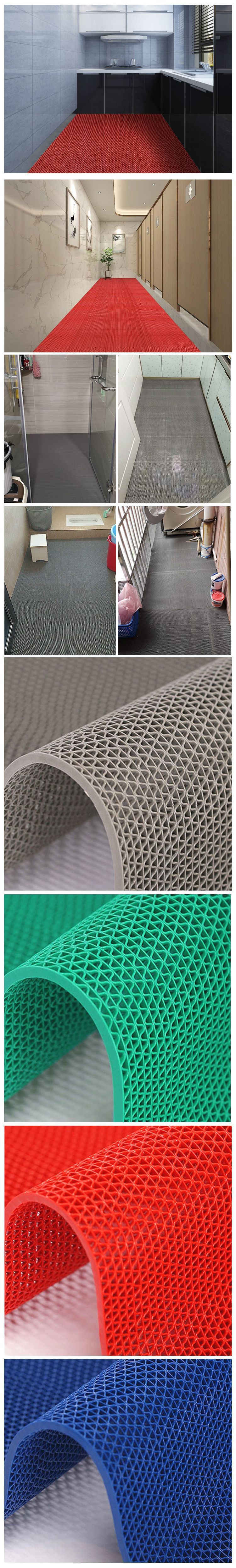 pvc镂空地垫s垫网眼地铺垫游泳池浴室厨房卫生间防滑垫塑料垫子详情10