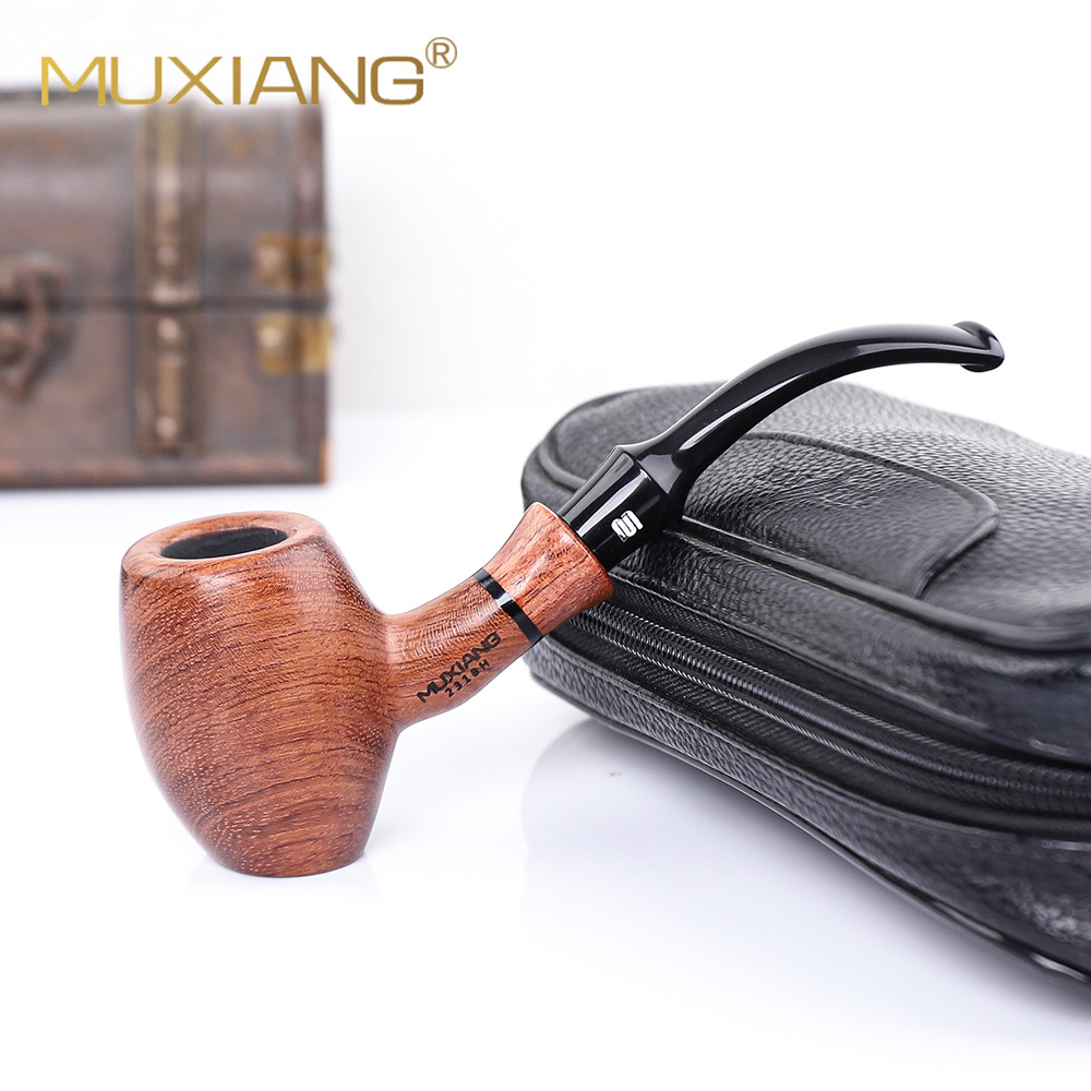 木香锤子式实木烟斗木制手工斗跨境花梨木实木烟斗厂家批发木质