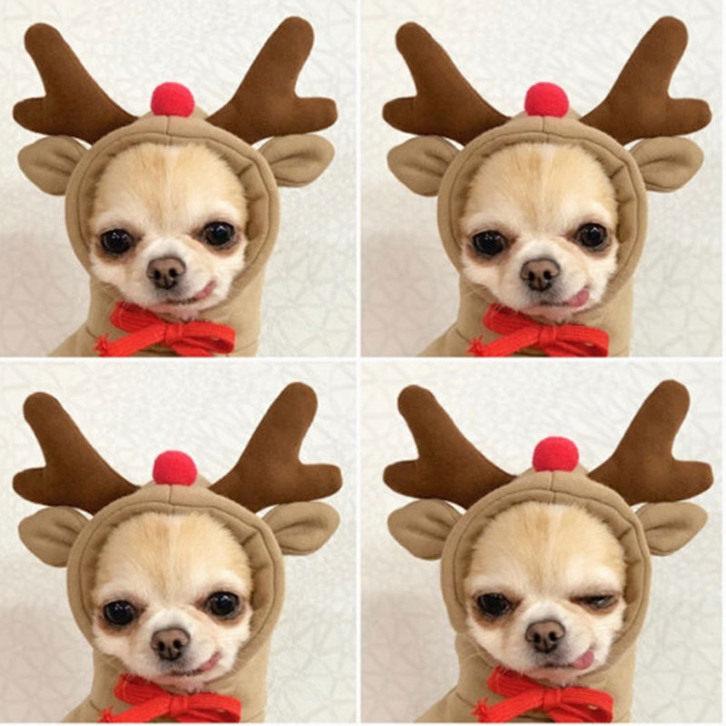 麋鹿变身狗狗猫咪小中型犬秋冬卫衣抓绒衣服用品宠物泰迪法斗