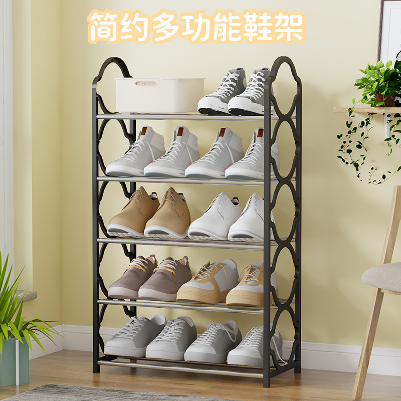 南美热销简易款一体鞋架多层钢管鞋架学生宿舍多用鞋架鞋柜置物架