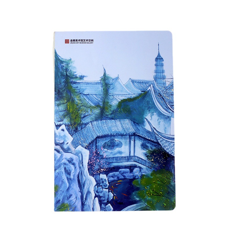 Cultural and creative Palace Museum bare-back patchwork notebook, stamp collection bare-bound book, Customized travel notebook, Scenic Area check-in Stamp book Item Picture