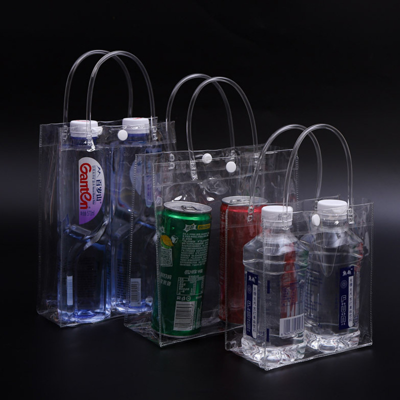 Transparent PVC handbags, popular gift clothing hand-held bags, customized transparent plastic milk tea and wedding candy packaging bags Application Scenario