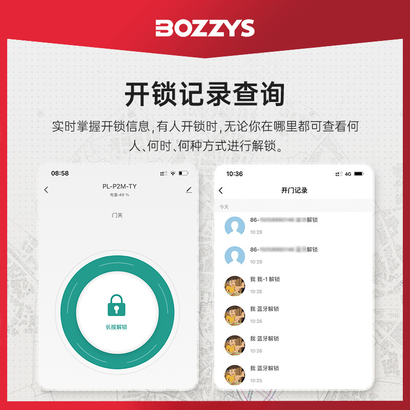 Factory direct sales of electronic small lock heads, graffiti APP remote unlocking, smart password padlocks for student dormitories and gyms Specification image