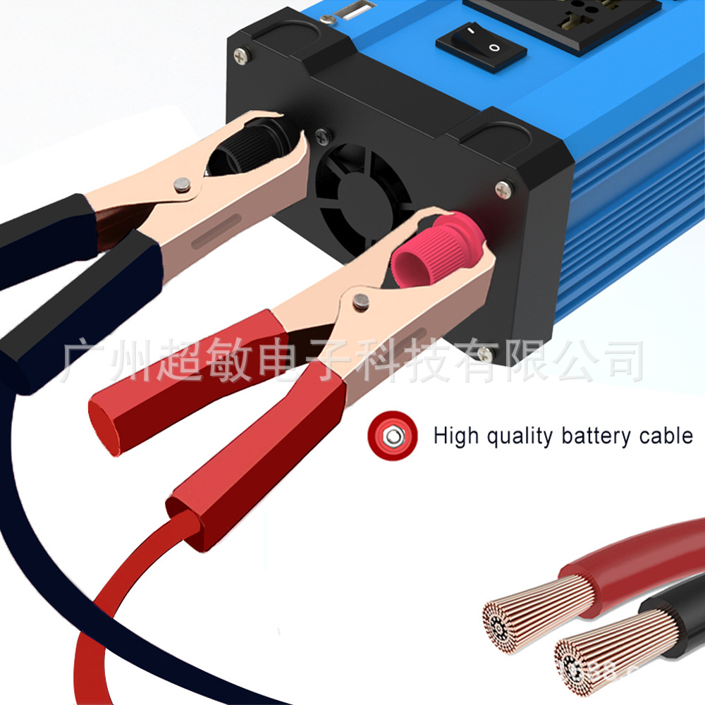 Inverter 300W cross-border converter 12V to 220V110V smart LCD dual display 4USB4.2A fast charging pic 64