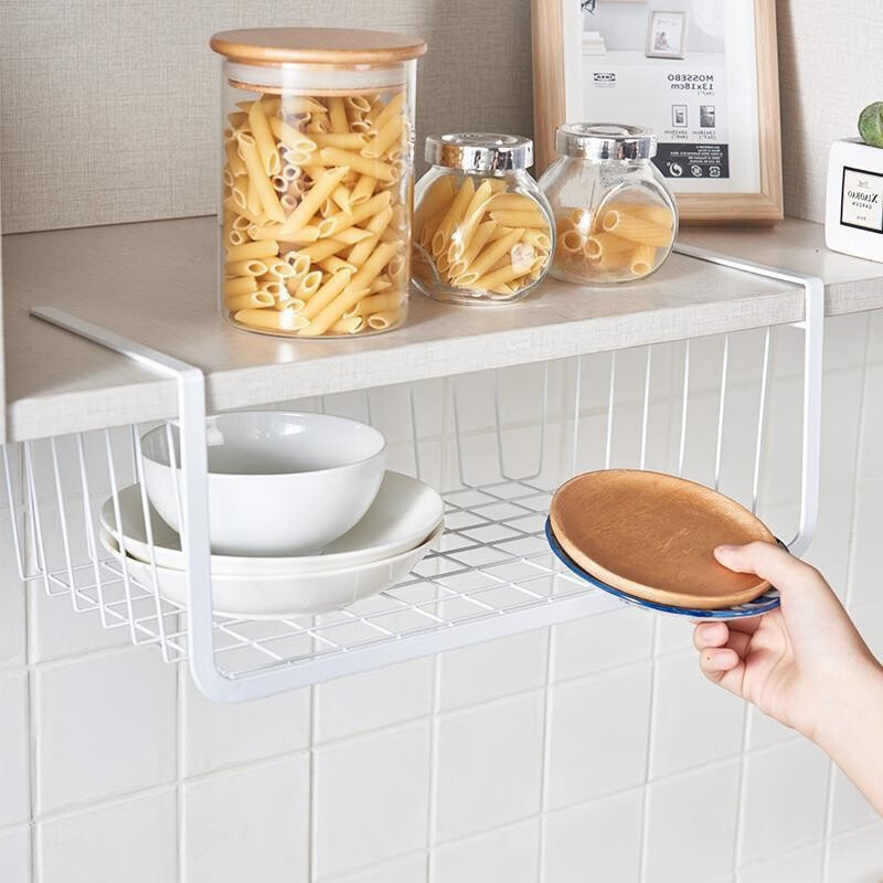 置物架/厨房置物架/超市购物篮/铝槽挂钩/货架细节图