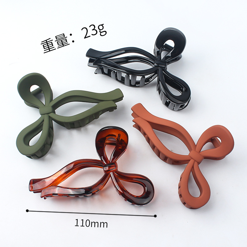 Large Bow Clip Clip Small Many Hair Clip Clip Clip High Ponytail New Minimalist Hepburn Style Irregular Item Picture