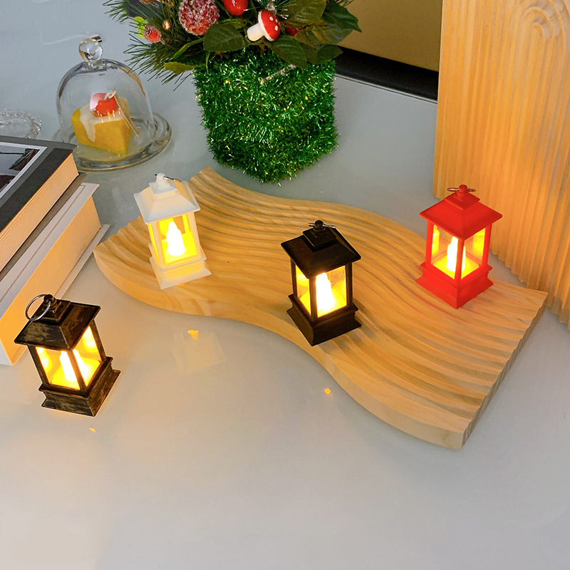 Mini wind lamps, small horse lamps, LED electronic candle lamps, home decoration gifts, Christmas decorations, retro ornaments Application Scenario