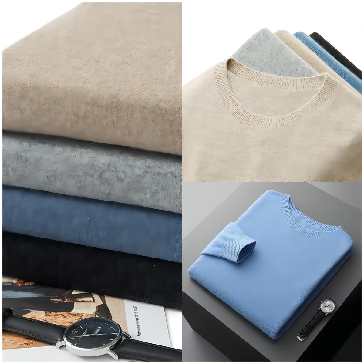 Spring and Autumn Men's large-sized cashmere sweater, one-piece ready-to-wear, versatile thin knitted sweater, new youth trend cashmere sweater