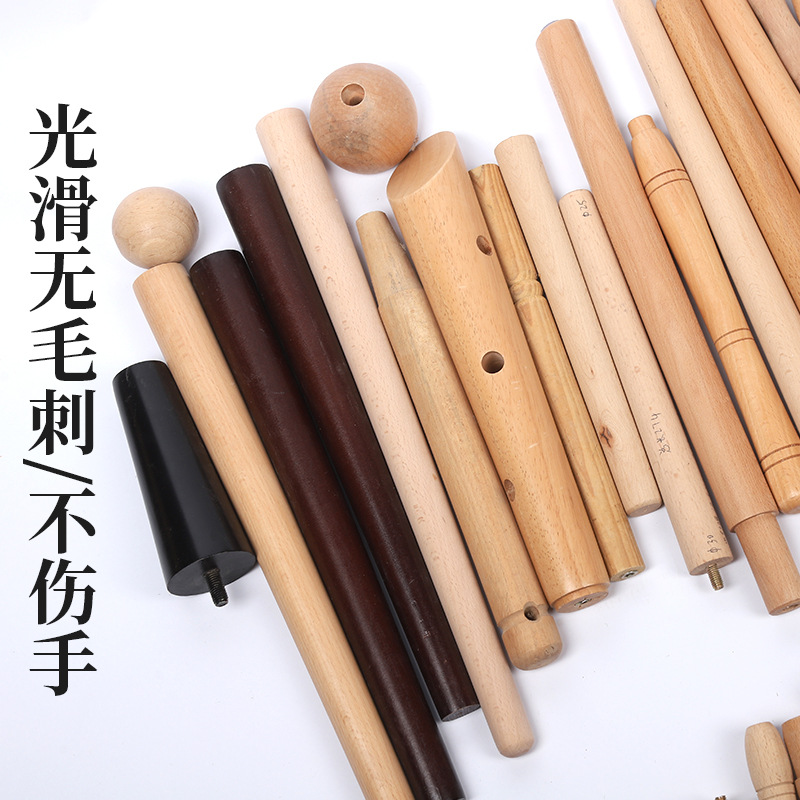 Manufacturers Wholesale Wood Handle Round Wood Craft Handle Hardware Bbq Wood Handle Various Specifications Application Scenario