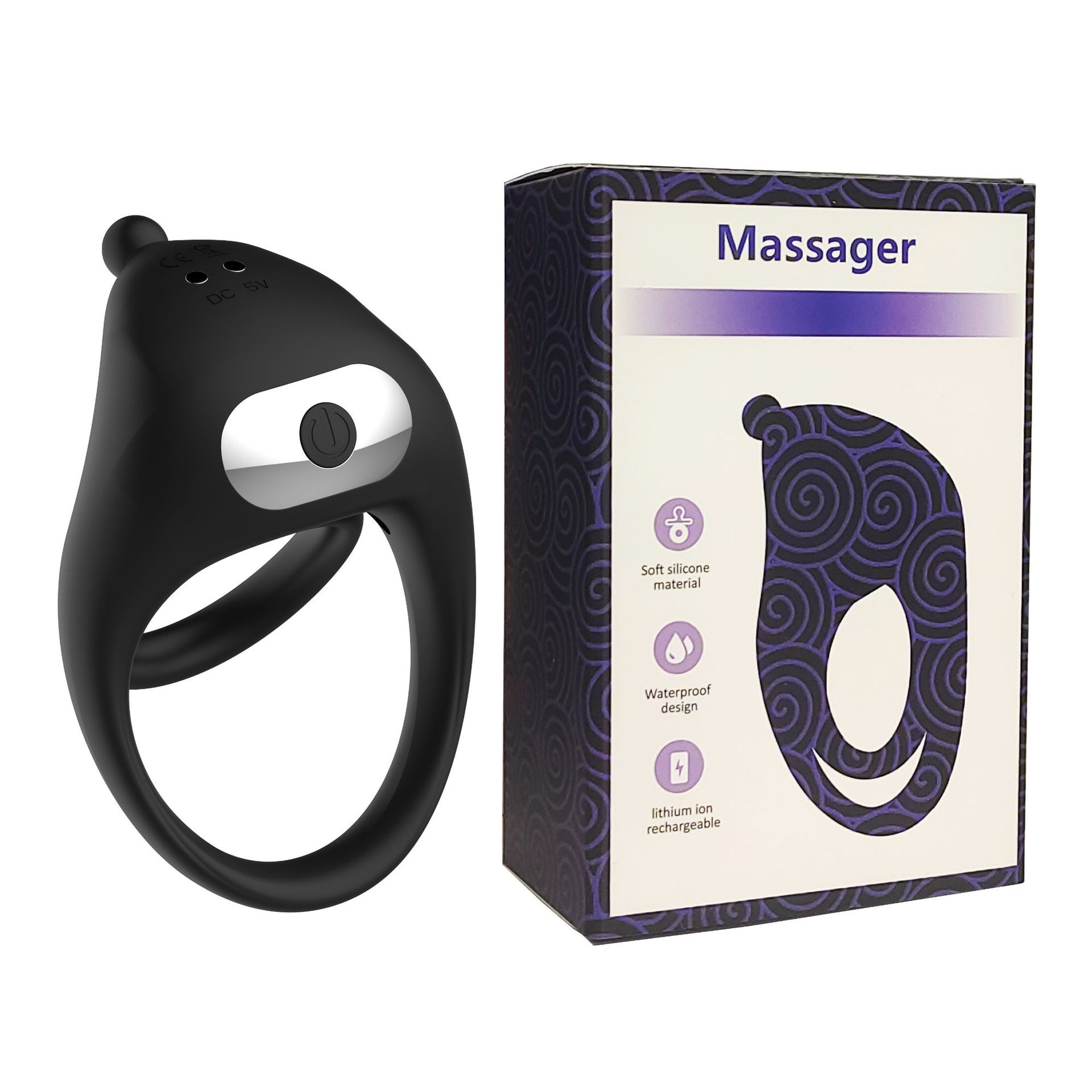 Wireless remote control of Darth Vader Lock Spirit Ring Resonance stimulation for flirting between men and women vibration ring Application Scenario