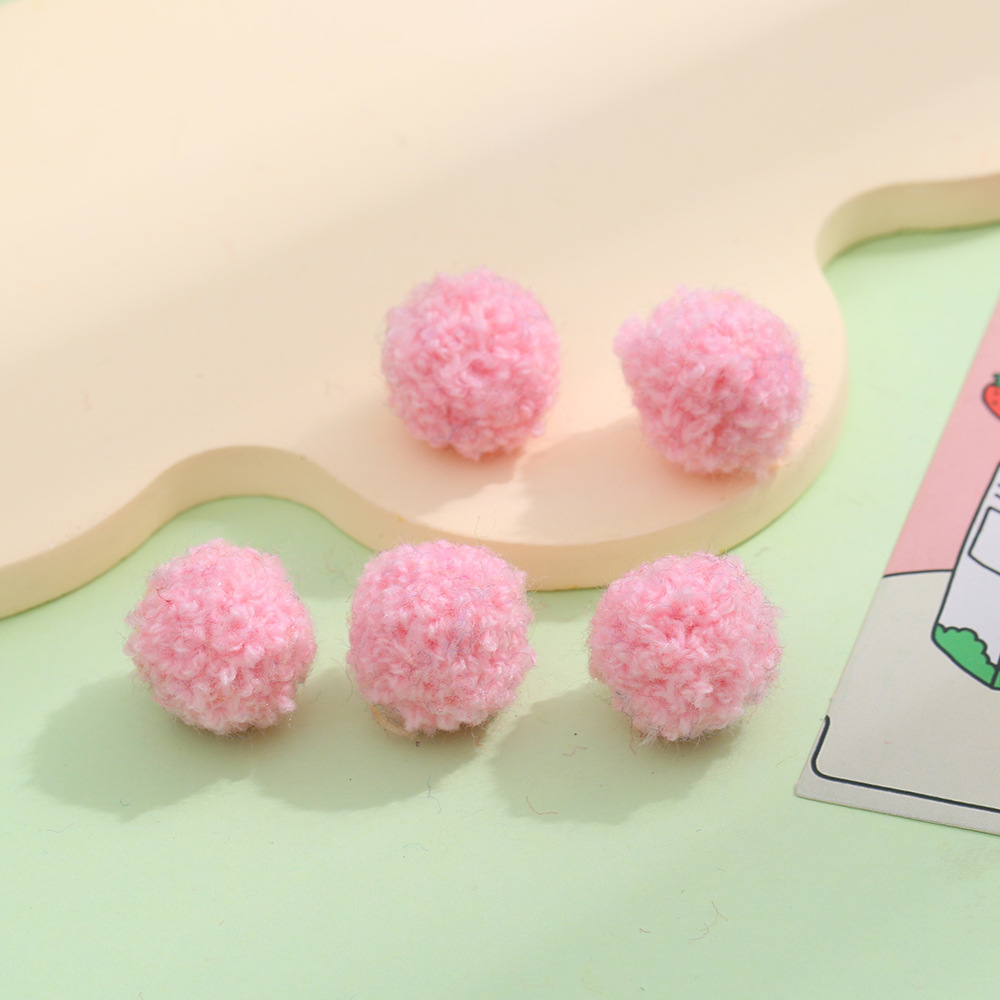 现货彩色羊羔毛绒球仿泰迪毛球 diy装饰挂件饰品配件服装辅料批发详情19
