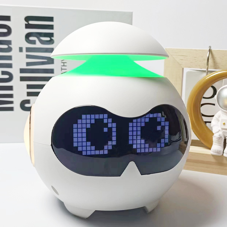 Cute expression alarm clock smart light 2024 New model Bluetooth speaker, multi-functional atmosphere night light for students and children customized details Picture