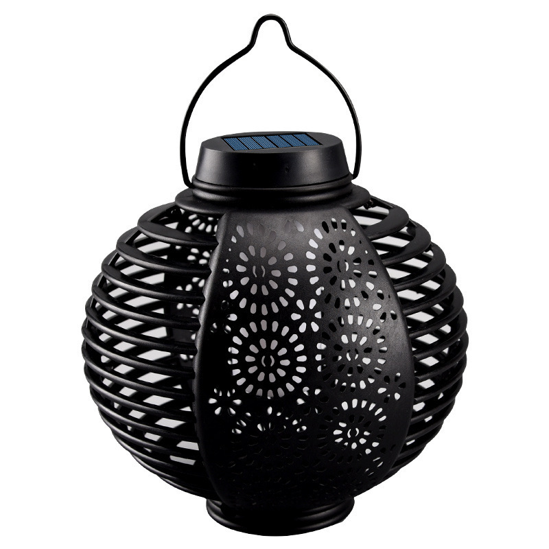 Cross-Border New Solar Flame Lamp Retro Lantern Lamp Outdoor Lighting Garden Decoration Atmosphere Lamp Manufacturers Direct Sales Item Picture