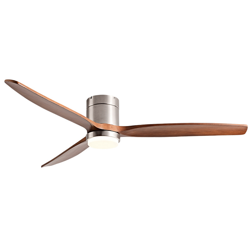 Retro solid wood fan lamp, dining room, living room, high wind power ceiling fan lamp, home, bedroom, ceiling variable frequency electric fan chandelier Item Picture